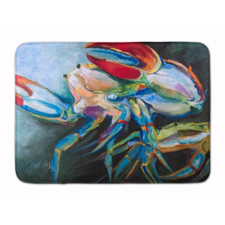 Carolines Treasures Blue Crab Machine Washable Memory Foam Mat JMK1103RUG